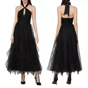 BCBGMaxAzria Tulle Halter Dress, Evening Gown